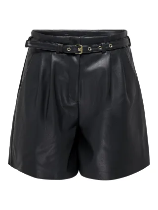 ONLY - ONLHEIDI FAUX LEATHER SHORTS OTW NOOS Black - Gr. - XS
