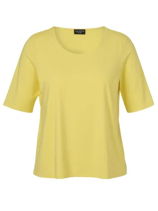 VIA APPIA DUE - T-Shirt Rundhals 1/2 Arm gelb - Gr. - 52