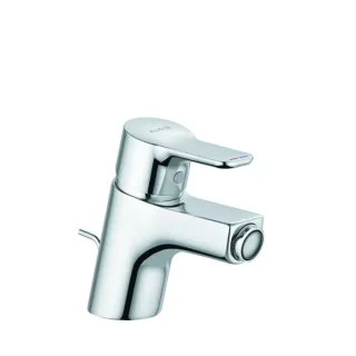 Kludi Pure&easy Bidetarmatur 375330565 chrom, DN 15, mit Metall-Ablaufgarnitur