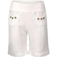 malito more than fashion Leinenhose malito Damen Bermuda aus Leinen, lässige kurze Hose, Shorts für den Bermuda aus Leinen