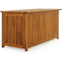 Casaria Auflagenbox, Gartenbox Akazienholz 115x50x59cm mit Innenplane wetterfest 205L