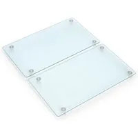 Zeller Present Herd-Abdeckplatte Zeller 2-tlg. Glasschneideplatten Set 4-Plattenkochfeld