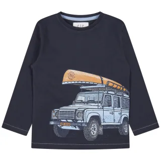 STACCATO - Langarmshirt mit Auto-Print dark blue - Gr. - 92/98