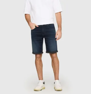 MAC - MAC JEANS - Jogn Bermuda, Light Sweat Denim blau - Gr. - 34