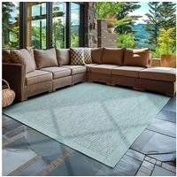 Carpettex Outdoorteppich Unicolor, Rechteck, Höhe: 3 mm, Teppich Wetterfest Waschbar Balkon, Garten, Terrasse und Küchenteppich