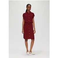 s.Oliver Minikleid Kleid Ärmelloses Hemdblusenkleid aus Viskose
