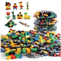 Athlix 1.000 Bausteine Set Klemmbausteine kompatibel mit Lego DIY Spielbausteine, (1000 St), Kreative Bausteine, ABS, EN71 Zertifiziert