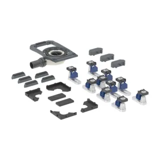 Geberit Duofix Duschwannenablauf 551558001 mit 10 Füßen, Sperrwasserhöhe 30mm