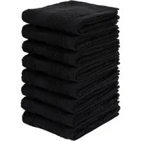 OTTO home Gästehandtücher Vanessa, 8 Gästehandtücher, 30x50cm, in Standard- und Premium-Qualität, Walkfrottee (Set, 8-St), Handtücher mit Bordüre, 100% Baumwolle, einfarbig, weich
