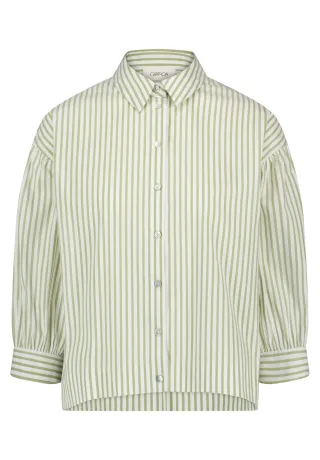 CARTOON - Streifenbluse Khaki - Gr. - 46