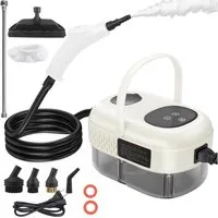 VIVIHEYDAY Handdampfreiniger 2500W Tragbarer Dampfreiniger mit 3 Verschiedene Bürstenköpfe, Dampfreiniger Handgerät hocheffizient Reinigungsgerät