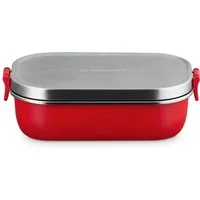 LE CREUSET Lunchbox On The Go Lunchbox kirschrot 900ml, Edelstahl