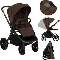 lionelo Kinder-Buggy MIKA PLUS, (Set), XXL-Verdeck/UPF50+/Mit Belüftungssystem