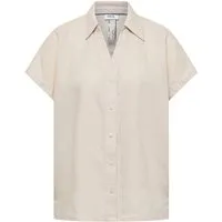 CECIL Klassische Bluse Dropped Shoulder Bluse aus Leinen