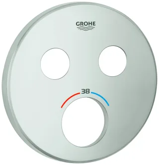 GROHE Rosette 49032 rund für SmartControl supersteel, 49032DC0 49032DC0