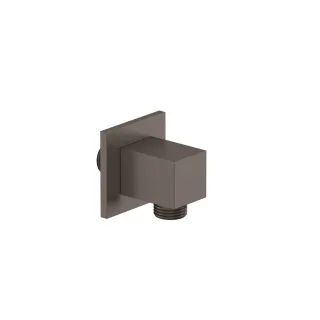 KLUDI-A-QA Wandanschlussbogen eckig Brushed Gunmetal PVD 65549N2-00