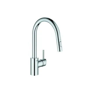 Grohe Concetto Spültisch-Einhebelmischer 31483002 chrom, schwenkbarer Rohrauslauf, herausziehbare Dual-Spülbrause