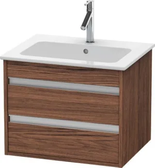 Duravit Ketho Waschtischunterbau wandhängend Nussbaum dunkel Matt 600x475x480 mm - KT642802121 KT642802121
