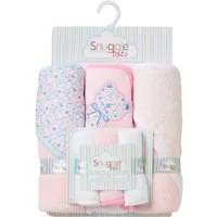 Snuggle Tots Kapuzenhandtuch Bär Mädchen, Frottee (6-St)