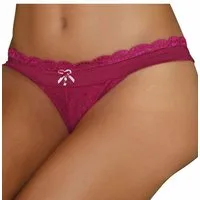 LASCANA String Premium Dessous aus zarter Spitze mit feiner Zierschleife und Accessoire