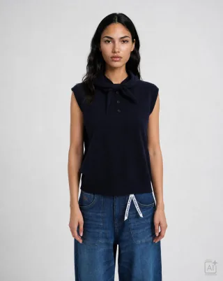 Smith&Soul - Slipover with Bow marine - Gr. - XL