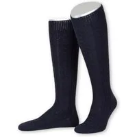 Lusana Trachtensocken Trachten Kniestrümpfe - L340