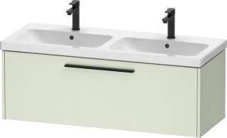 Duravit D-Code Waschtischunterschrank wandhängend Auszug 1, für Doppelwaschtisch  DC46690BDHH0000