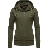Ragwear Kapuzensweatjacke Paya Intl. sportlicher Damen Kapuzensweater mit Kordeln