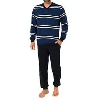 Normann Pyjama Normann Herren Schlafanzug lang mit Bündchen - auch in Übergrössen