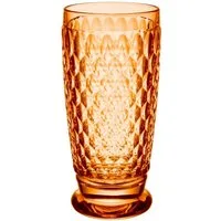 Villeroy & Boch Longdrinkglas Boston coloured Longdrinkglas apricot 300 ml, Kristallglas