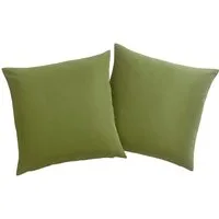 OTTO home Dekokissen Raja, einfarbig, Kissenhüllen ohne Füllung, 40 x 40 cm, 2er-Set, Mikrofaser