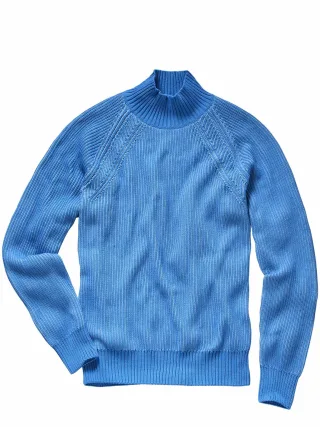 Mey & Edlich Herren Kilrush-Pullover Blau 100 % Baumwolle