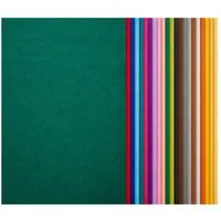 VBS XXL Bastelfilz Bastelfilz sortiert, 20 cm x 30 cm 44 Stück