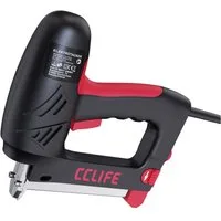 CCLIFE Druckluft-Nagler CCLIFE Elektrischer Tacker fuer T und U Naegel Profi Elektrotacker