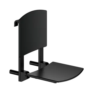Keuco Plan Care Klappsitz 35181370037 zum Einhängen, schwarz matt, schwarz