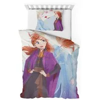 Träumschön Jugendbettwäsche Bettewäsche Set aus Mikrofaser 135x200 cm - Frozen der Kinofilm, Polyester, 2 teilig
