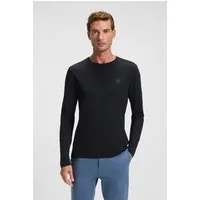 BOSS ORANGE Langarmshirt Tacks mit Markenlogo auf der Brust