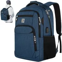 OKWISH Laptoprucksack Laptop Rucksäcke Schulrucksack Wasserbeständig Laptoptasche (Uni Tasche Businessrucksack Sportrucksack, Backpack mit Laptopfach, Anti-Diebstahl, mit USB-Anschluss), Herren Damen Jungen Teenager Arbeit Business Freizeit Reisen