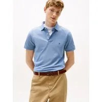 Tommy Hilfiger Poloshirt 1985 SLIM POLO Markenstickerei, aus Baumwoll-Piqué
