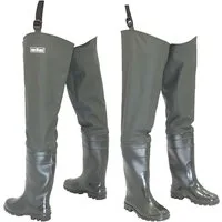 Fortmen Watstiefel Herren Anglerhose mit Stiefel wasserdichte Wathose Fishing Watstiefel wasserdicht