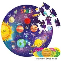 Webby Toys Puzzle Holzpuzzle-Set – 60 Teile – Lernspiel für Kinder ab 5 Jahren, Puzzleteile, Mit Aufbewahrungsbox und zusätzlichen Lernkarten