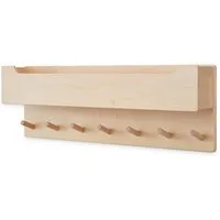 Ehrenkind Wandgarderobe für Kinder, Kindergarderobe (Garderobe Kinder, Garderobe für Kinderzimmer, Kinder Garderobe), aus massivem und nachhaltigem Holz - nach Montessori