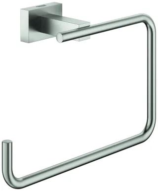 GROHE Handtuchring Essentials Cube 40510_1 Metall supersteel, 40510DC1 40510DC1