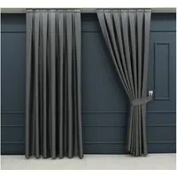 Gardinen by Justyna Vorhang 2er Seiten Schal Set Blackout (4 St), Kräuselband, verdunkelnd, Polyester, Blackout, Verdunkelung, blickdicht, wärmeisolierend, pflegeleicht