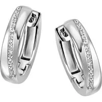 Firetti Paar Creolen Schmuck Geschenk Silber 925 Ohrschmuck glitzernd, mit Zirkonia (synth)