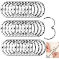 FELIXLEO Schlüsselanhänger Buchringe 120 Stück 22mm Metall Binder Ringe für Scrapbooking (120-tlg)