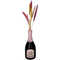 Giftcompany Dekovase Mignon Vase Champagnerflasche All you need schwarz/rosa 19,9cm (Dekovase)