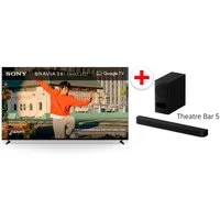 Sony K-55XR35M2 LED-Fernseher (139 cm/55 Zoll, 4K Ultra HD, Smart-TV, Google TV, Set aus: BRAVIA 3 II + Theatre Bar 5 Soundbar)