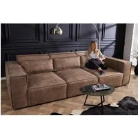 riess-ambiente 3-Sitzer BOSSA NOVA 260cm antik taupe, Einzelartikel 1 Teile, Wohnzimmer · Microfaser · inkl. Kissen · Modern Design