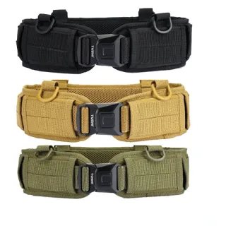 TUSHI Outdoor Tactical Belt Multifunctional Waist Seal Training Equipment Weight-Bearing Waist Seal Belt for Hiking Camp